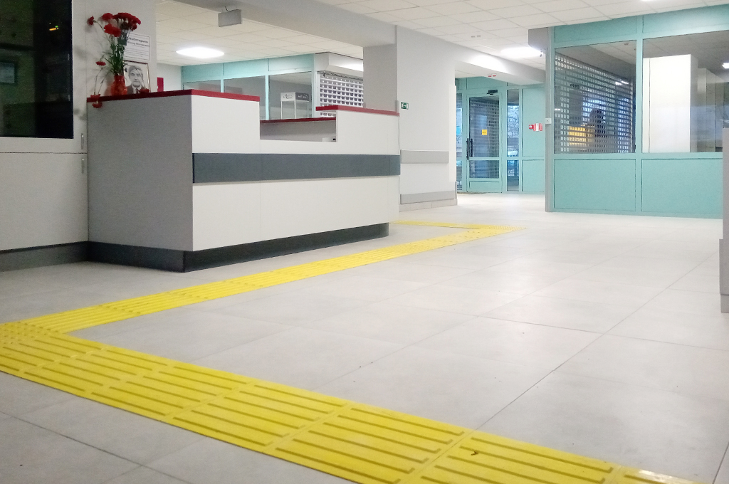 Тактильная полиуретановая плитка