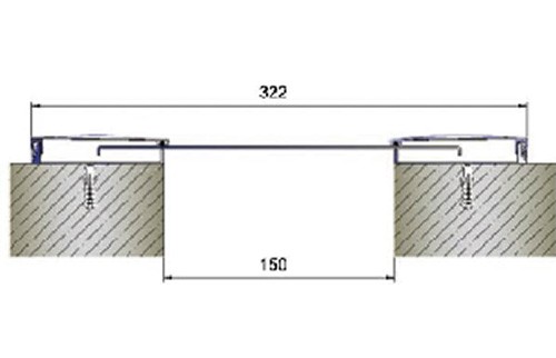 Деформационный шов для потолков и стен AR 291-150