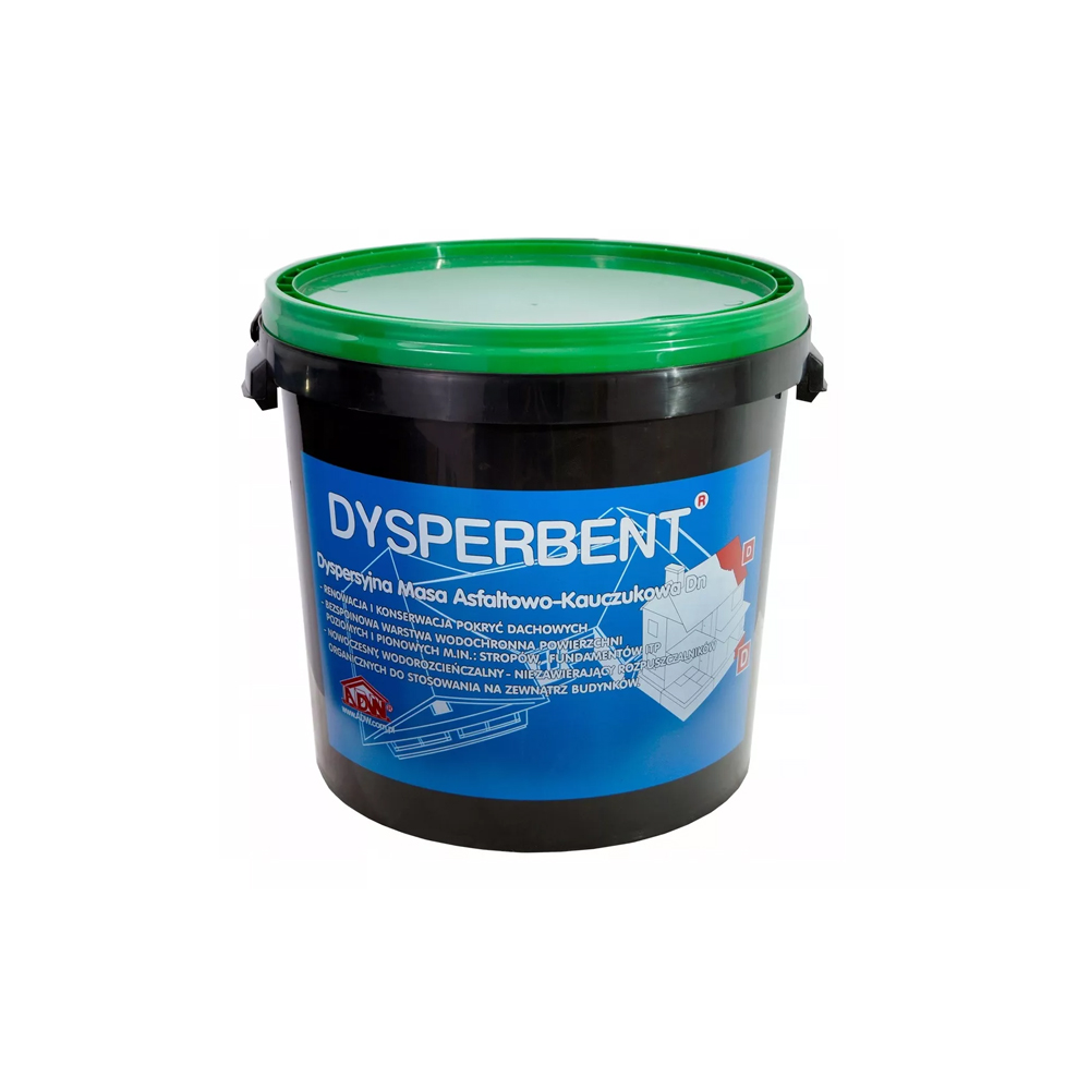 Бітумно-каучукова мастика Dysperbent на водній основі, 20 кг ADW