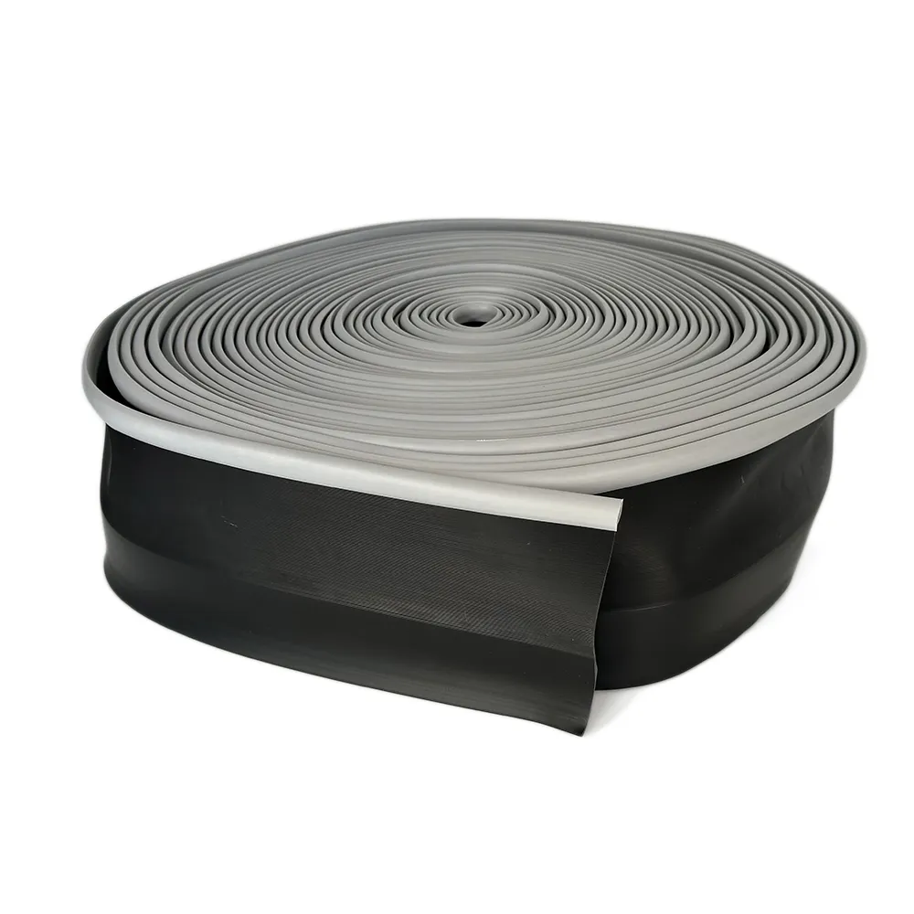 Elastic PVC tape PS-100 mm for the removal of coatings on the wall, gray edge, 25 meters