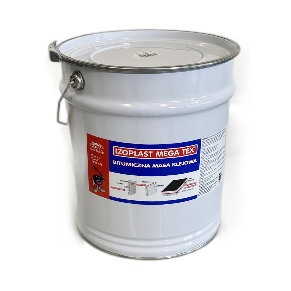 Bitumen mastic for waterproofing and gluing thermal insulation boards on Izoplast Mega-Tex solvent, 23 kg ADW